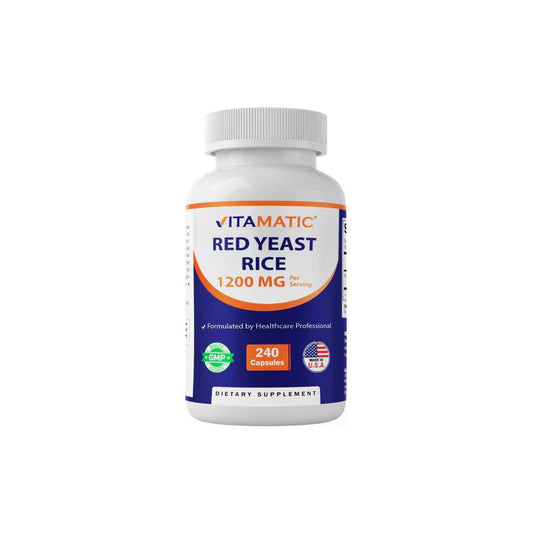 Vitamatic Red Yeast Rice 1200mg 240 Capsules