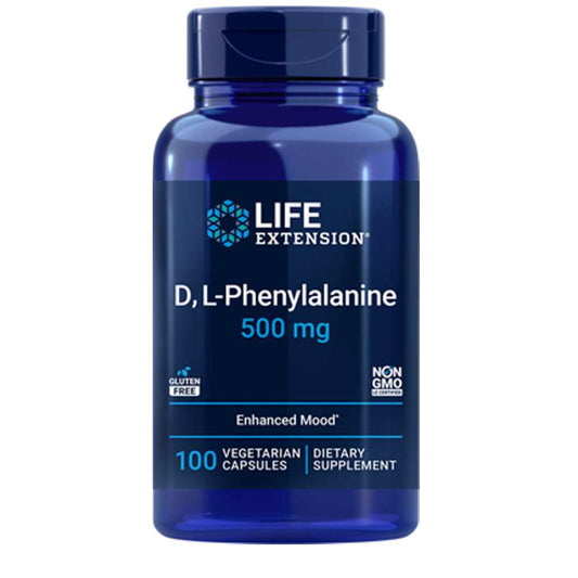 Life Extension D,l-Phenylalanine 500 Mg – 100 Vegetarian Capsules