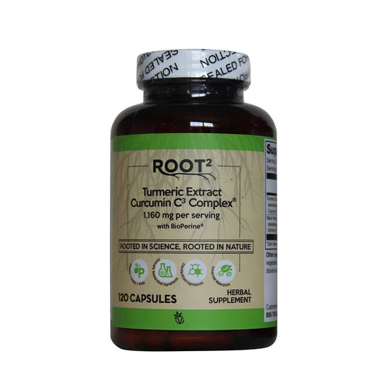 Root2 Turmeric Extract Curcumin C³ Complex 1,160 Mg with Bio Perine