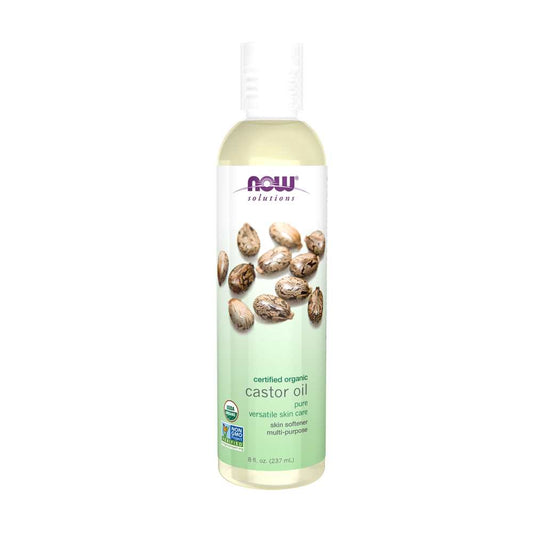 Now Foods Castor Oil – 100% Pure & Certified Organic – Cold-Pressed in Plastic Bottle – 237 M L