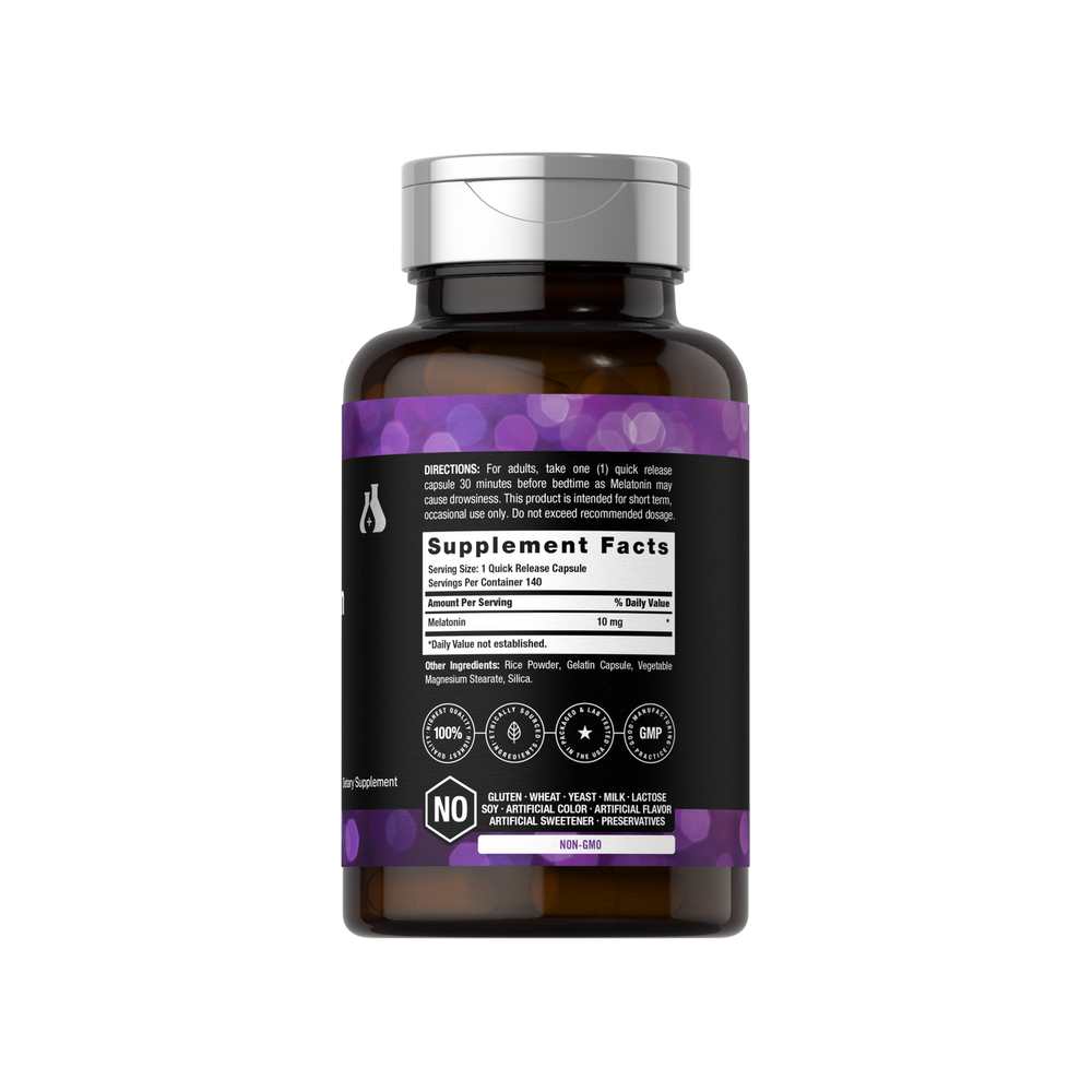 Horbäach Melatonin 10mg | 140 Capsules