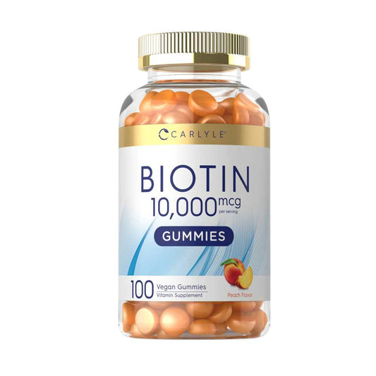Carlyle Nutritionals Biotin 10000mcg per serving | 100 Gummies
