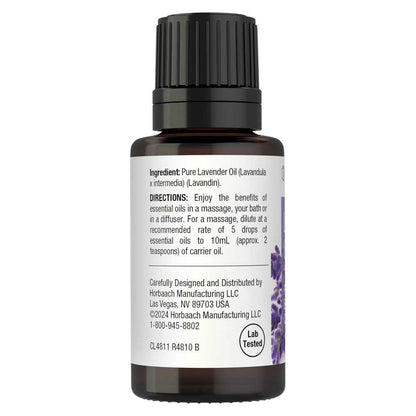 Horbäach Lavender Essential Oil | .5oz Liquid