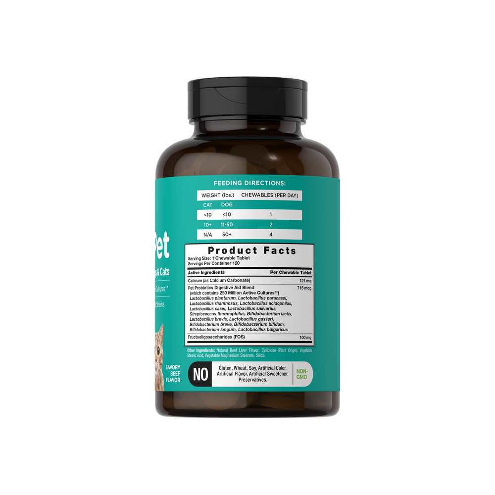 Horbäach Probiotics for Dogs & Cat | 120 Tablets