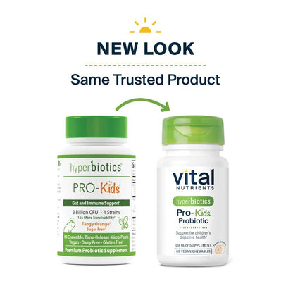 Vital Nutrients Hyperbiotics Pro-Kids® Probiotic 60 Caps