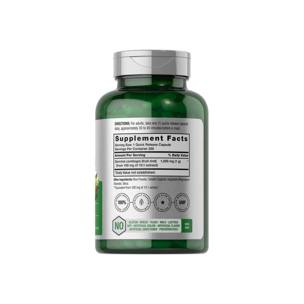 Horbäach Garcinia Cambogia Pills 1000mg | 250 Capsules