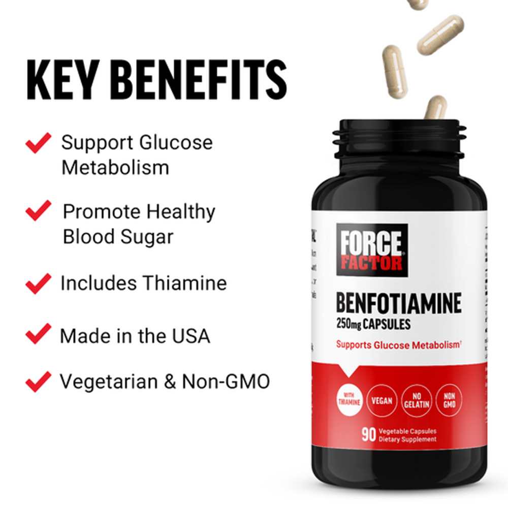 Force Factor Benfotiamine – 90 Capsules