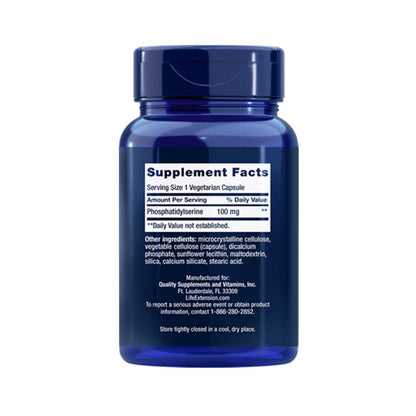 Life Extension Ps Caps 100 Mg, 100 Vegetarian Capsules