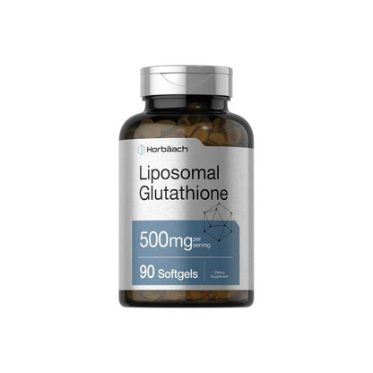 Horbäach Glutathione 500mg per Serving | 90 Liposomal Softgels