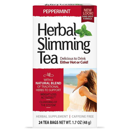 21st Century Herbal Slimming Tea Peppermint 24 Tea Bags
