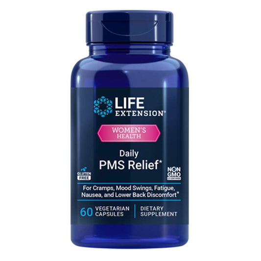 Life Extension Daily Pms Relief – 60 Vegetarian Capsules