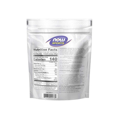 Now Sports Plant Protein, Organic Creamy Chocolate Powder 544g