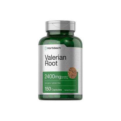 Horbäach Valerian Root 2400mg per Serving | 150 Capsules