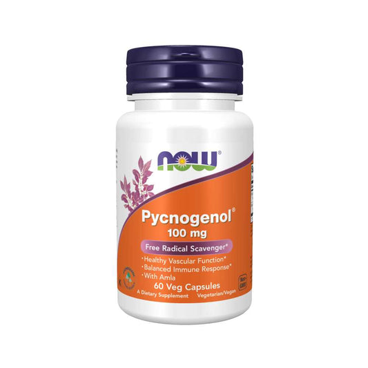 Now Foods Pycnogenol® 100mg – Antioxidant & Immune Support – 60 Veg Capsules