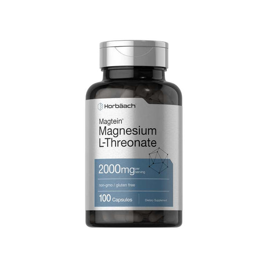 Horbäach Magnesium L-Threonate 2000mg per Serving | 100 Capsules