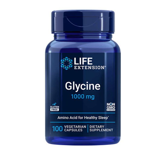 Life Extension Glycine 1000 Mg – 100 Vegetarian Capsules