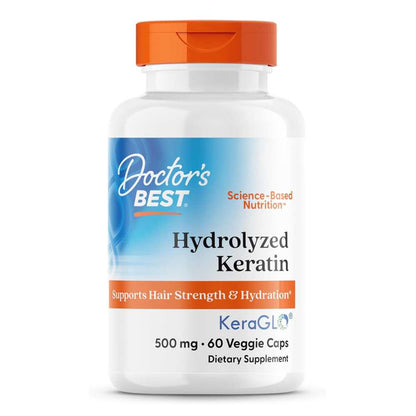 Doctor's Best Hydrolyzed Keratin, 500 mg, 60 Veggie Caps