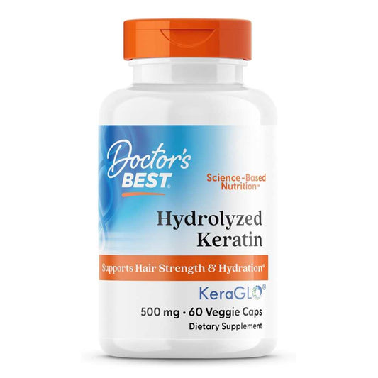 Doctor's Best Hydrolyzed Keratin, 500 mg, 60 Veggie Caps