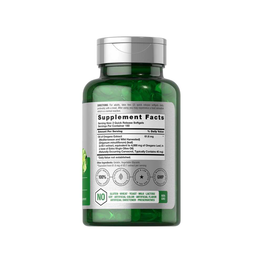 Horbäach Oregano Oil 4000mg per serving | 300 Softgel