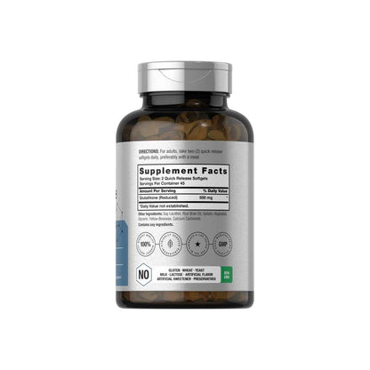 Horbäach Glutathione 500mg per Serving | 90 Liposomal Softgels