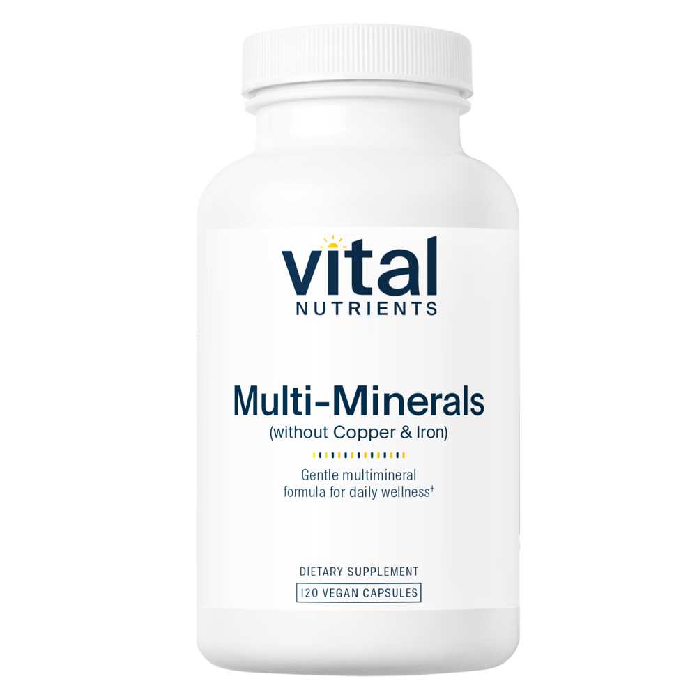 Vital Nutrients Multi-Minerals Citrate/malate Formula (no Copper or Iron) 120 Caps