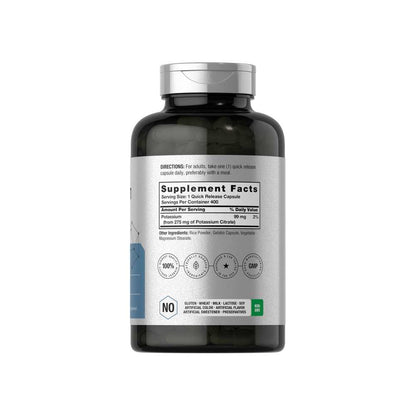 Horbäach Potassium Citrate 275mg | 400 Capsules