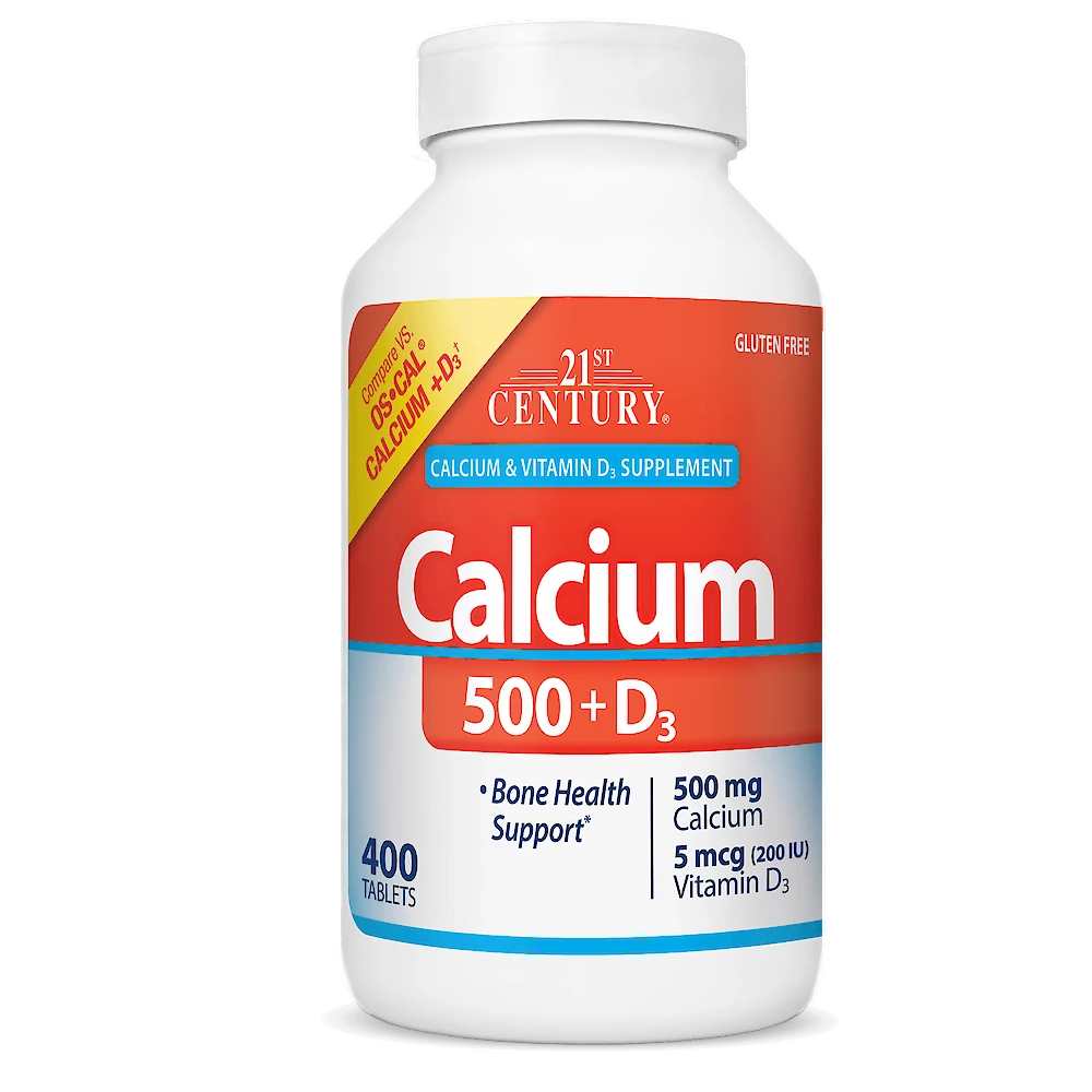 21st Century Calcium 500 +d3 90 Tabs