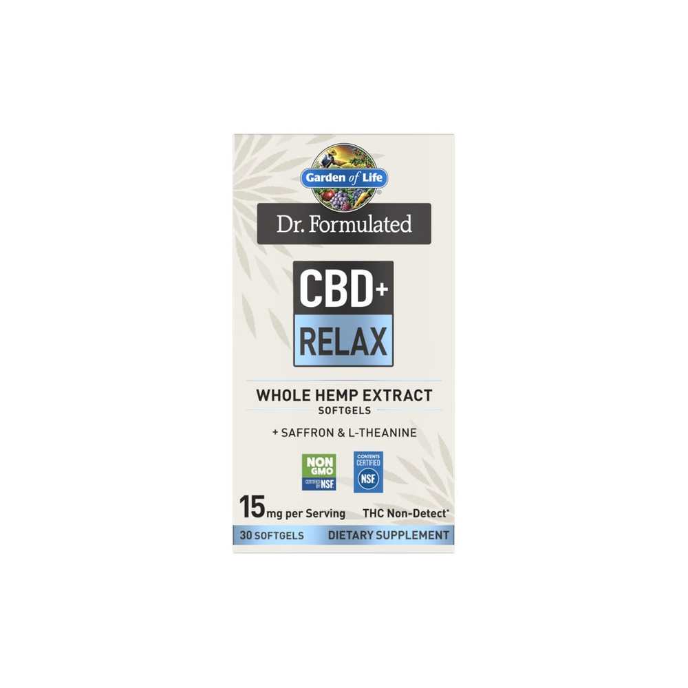 Garden of Life Dr. Formulated Cbd+ Relax 30 Softgels