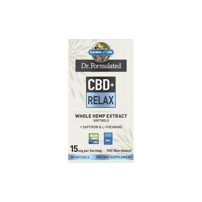 Garden of Life Dr. Formulated Cbd+ Relax 30 Softgels