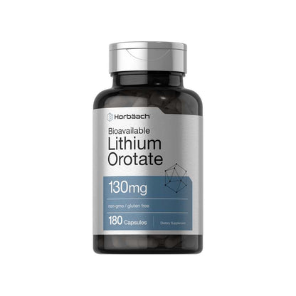 Horbäach Lithium Orotate 130mg | 180 Capsules