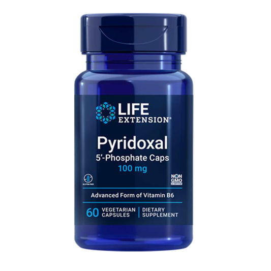 Life Extension Pyridoxal 5'-Phosphate Caps 100 Mg, 60 Vegetarian Capsules