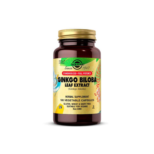 Solgar Sfp Ginkgo Biloba Leaf Extract 180 Vegetable Capsules
