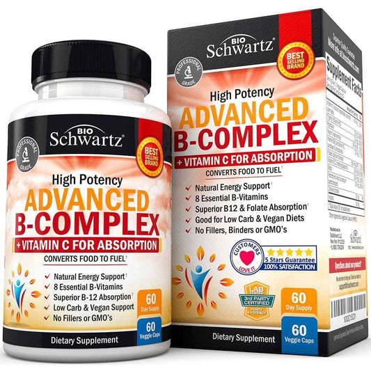 Bio Schwartz Advanced B-Complex – 60 Capsules