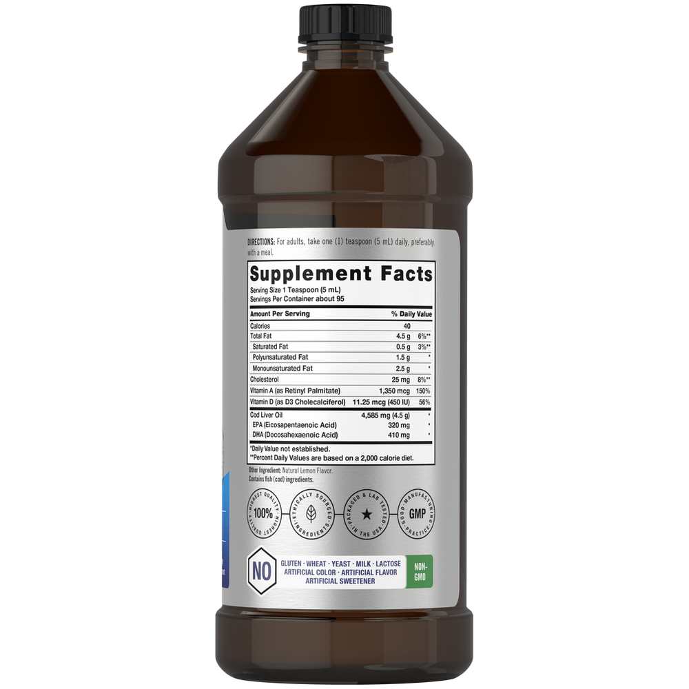 Horbäach Cod Liver Oil | 32oz Liquid