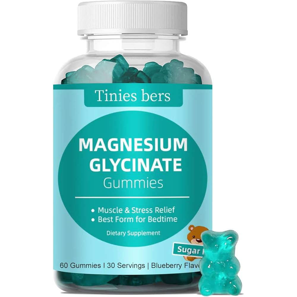 Tinies Bers Magnesium Glycinate Gummies - Muscle And Stress Relief