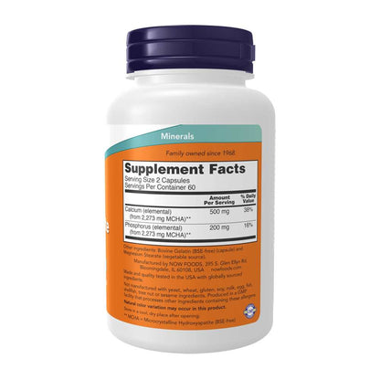 Now Foods Calcium Hydroxyapatite – Bone Support with Bioavailable Calcium – 120 Capsules