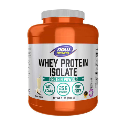 Now Sports Whey Protein Isolate, Creamy Vanilla Powder 2268g