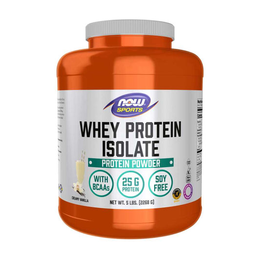 Now Sports Whey Protein Isolate, Creamy Vanilla Powder 2268g