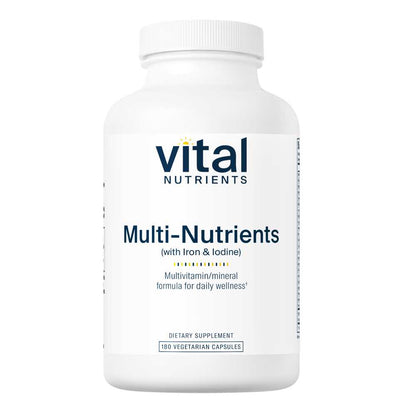 Vital Nutrients Multi-Nutrients with Iron & Iodine 180 Caps