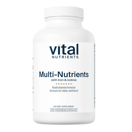 Vital Nutrients Multi-Nutrients with Iron & Iodine 180 Caps
