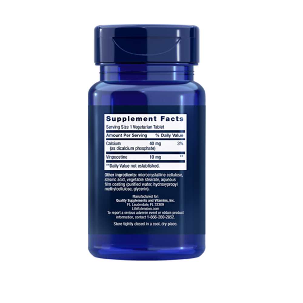 Life Extension Vinpocetine 10 Mg, 100 Vegetarian Tablets