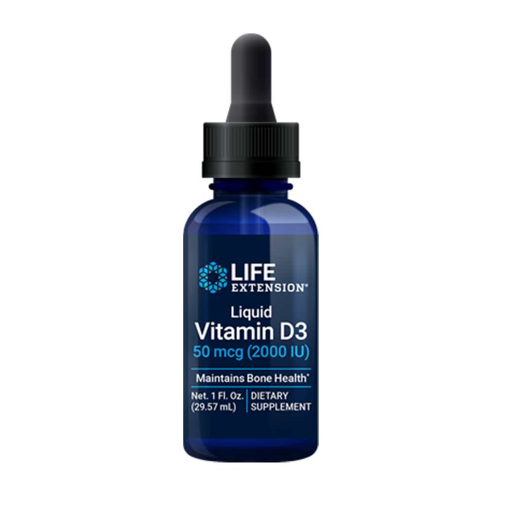 Life Extension Liquid Vitamin D3 50 Mcg (2000 Iu), 29.57 Ml