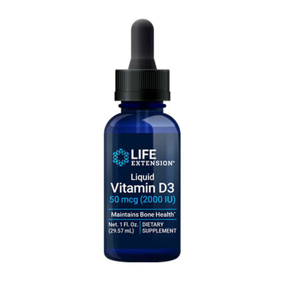 Life Extension Liquid Vitamin D3 50 Mcg (2000 Iu), 29.57 Ml