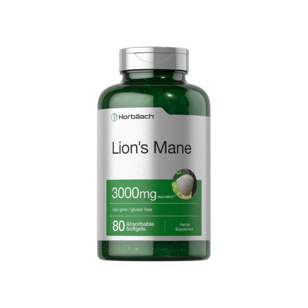 Horbäach Lions Mane 3000mg | 80 Softgels
