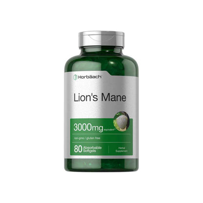 Horbäach Lions Mane 3000mg | 80 Softgels