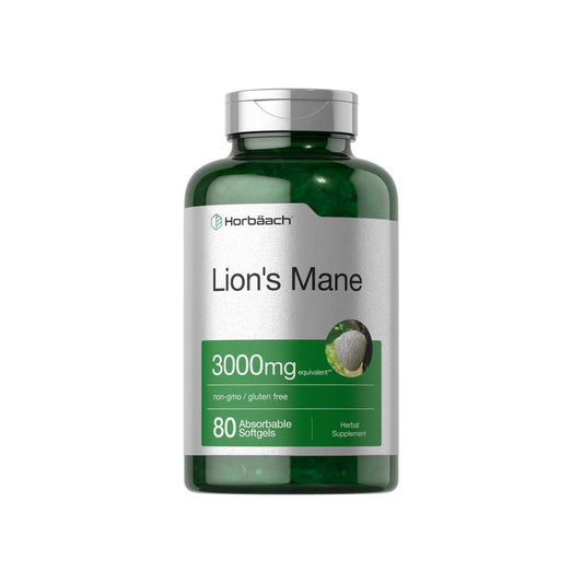 Horbäach Lions Mane 3000mg | 80 Softgels