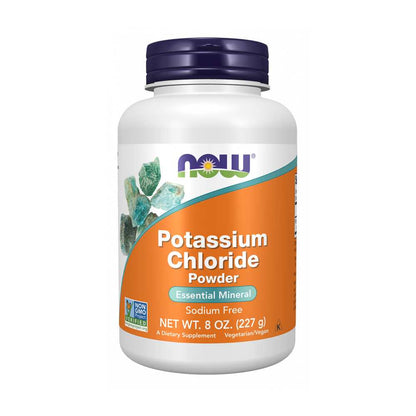 Now Foods Potassium Chloride Powder – Sodium-Free Essential Mineral – 227g