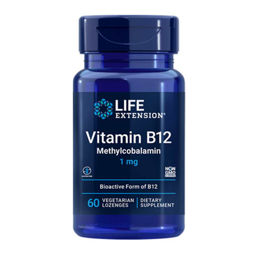 Life Extension Vitamin B12 Methylcobalamin 1 Mg, 60 Vegetarian Lozenges