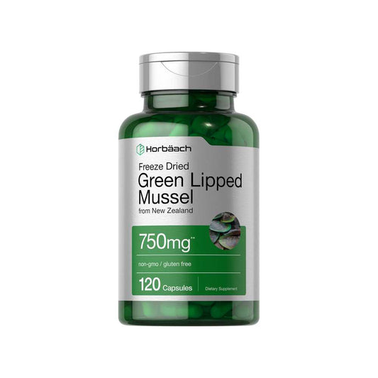 Horbäach Green Lipped Mussel 750mg | 120 Capsules