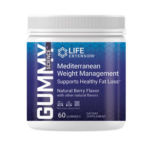 Life Extension Gummy Science™ Mediterranean Weight Management (berry) – 60 Gummies